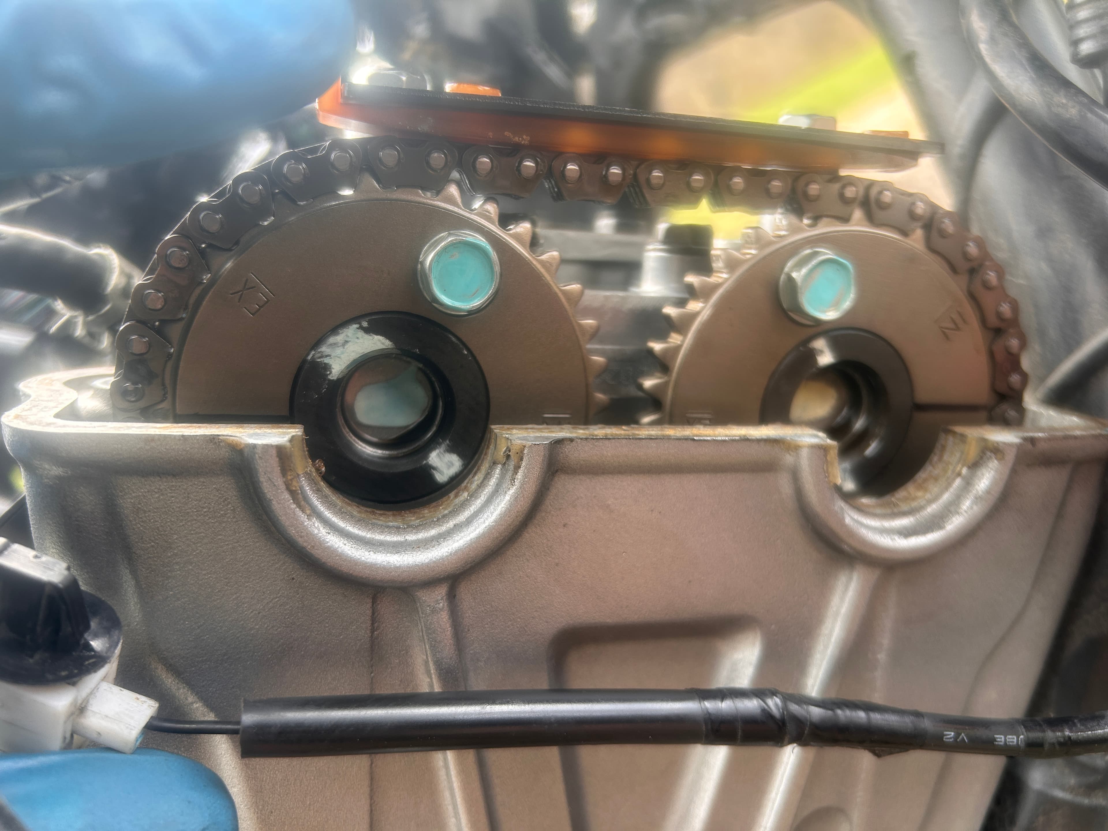 Sport bike engine teardown during head gasket repair review